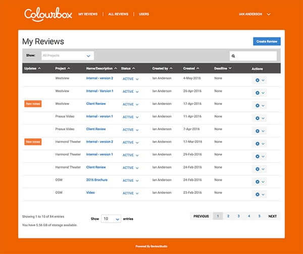 New Look of ReviewStudio review approval