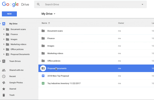 Using google drive for central documentation