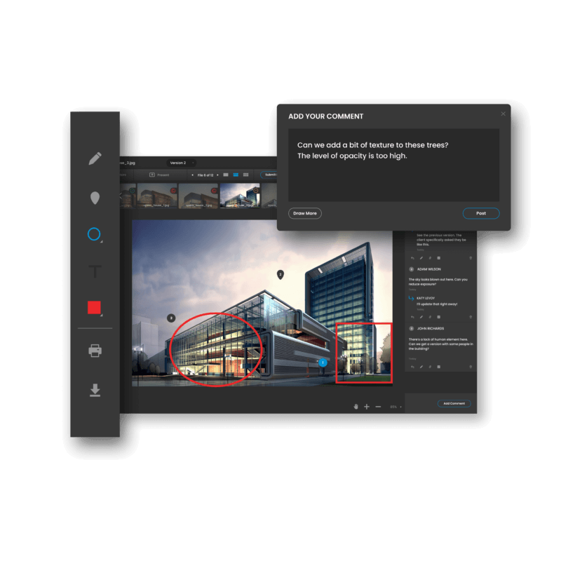 Online Proofing Software Features ReviewStudio