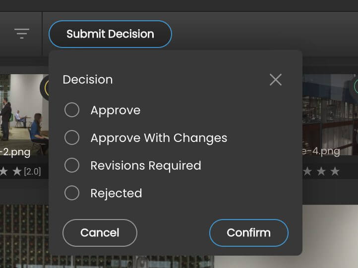 Reject Option in Review Canvas