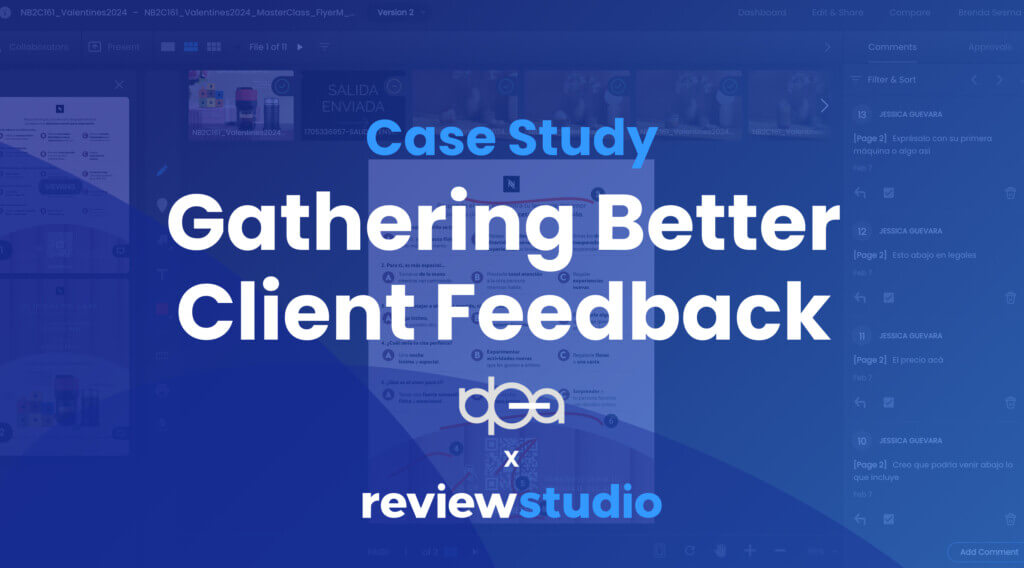 how marketing and design agency Los De Idea gathers feedback and approvals from clients